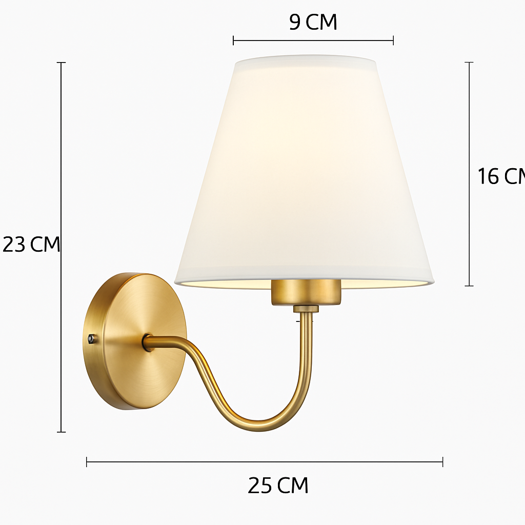 applique led moderne tissu murale