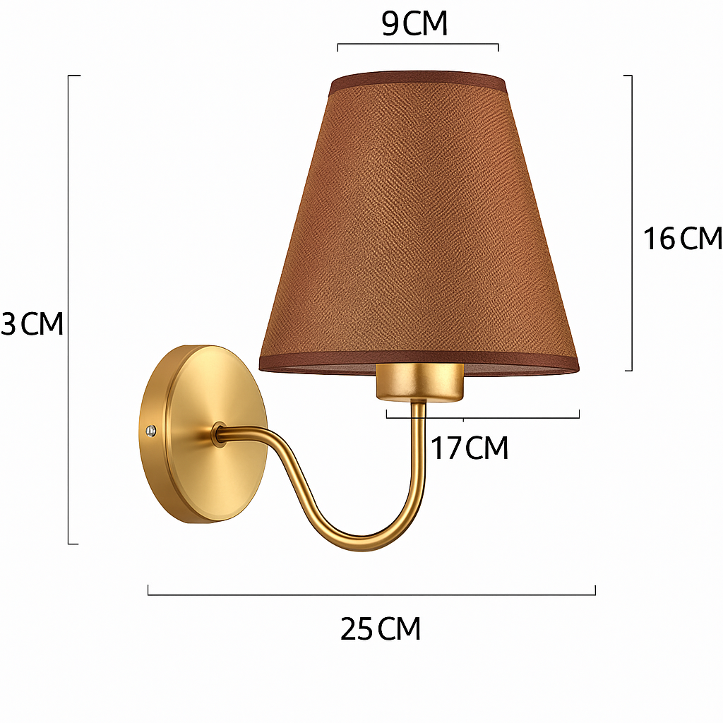 applique led moderne tissu murale
