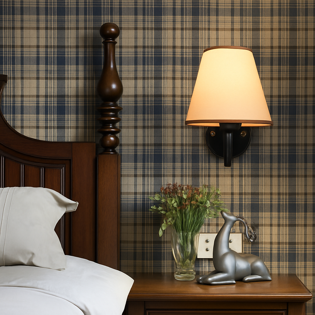 applique led moderne tissu murale