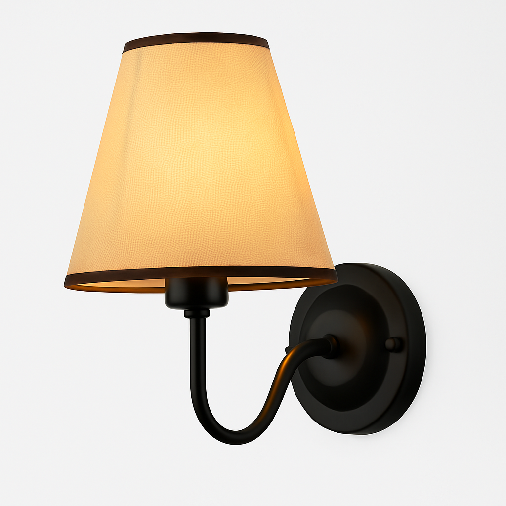 applique led moderne tissu murale