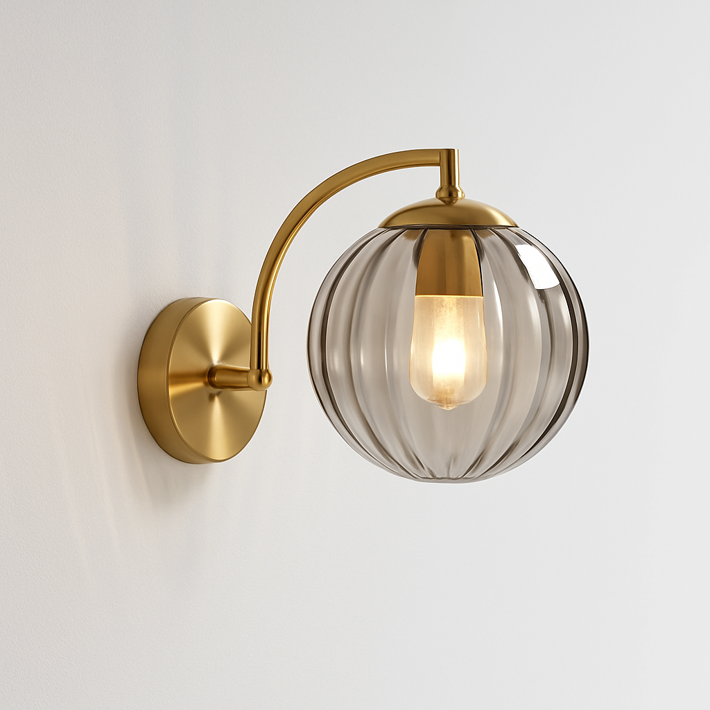 applique led moderne verre minimaliste
