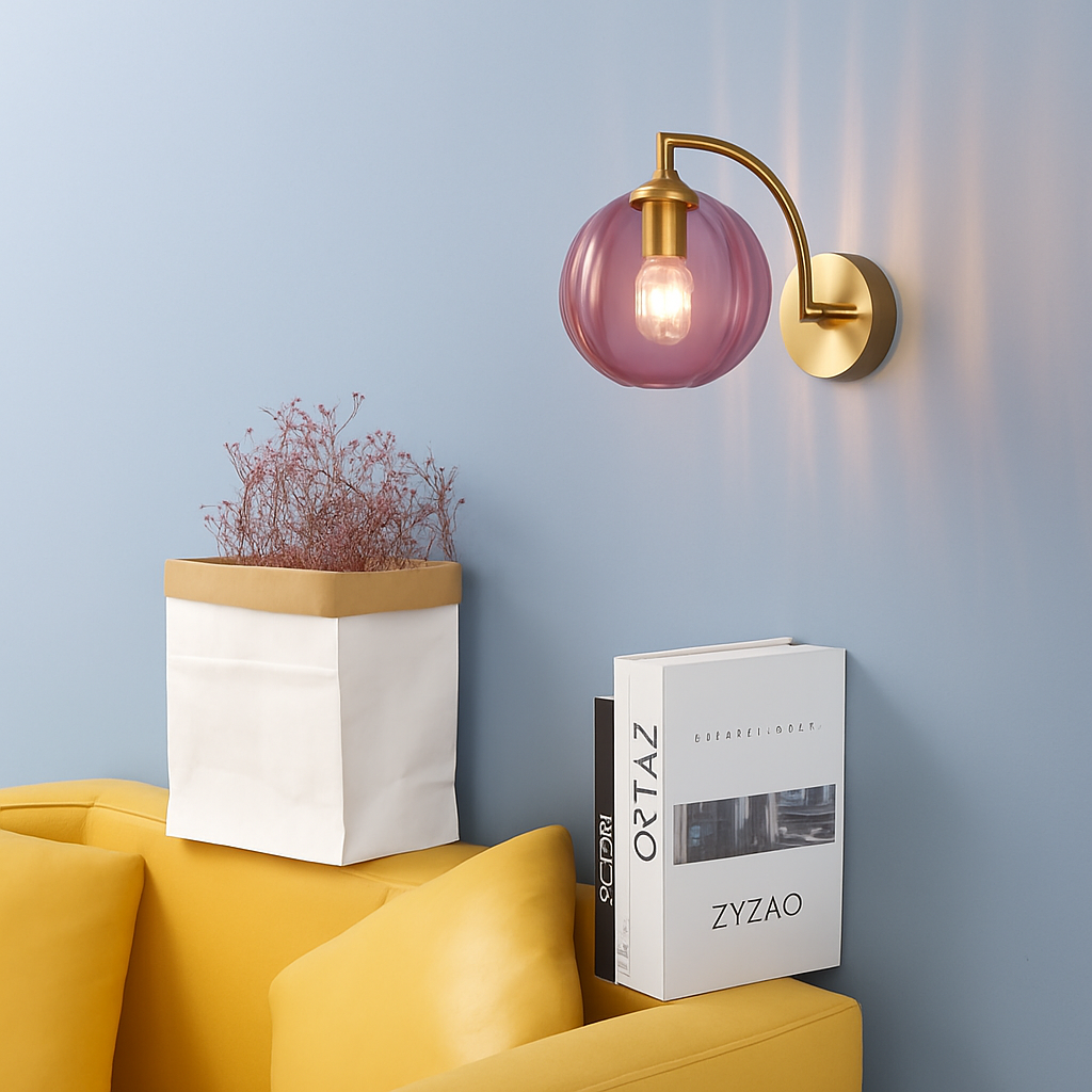 applique led moderne verre minimaliste
