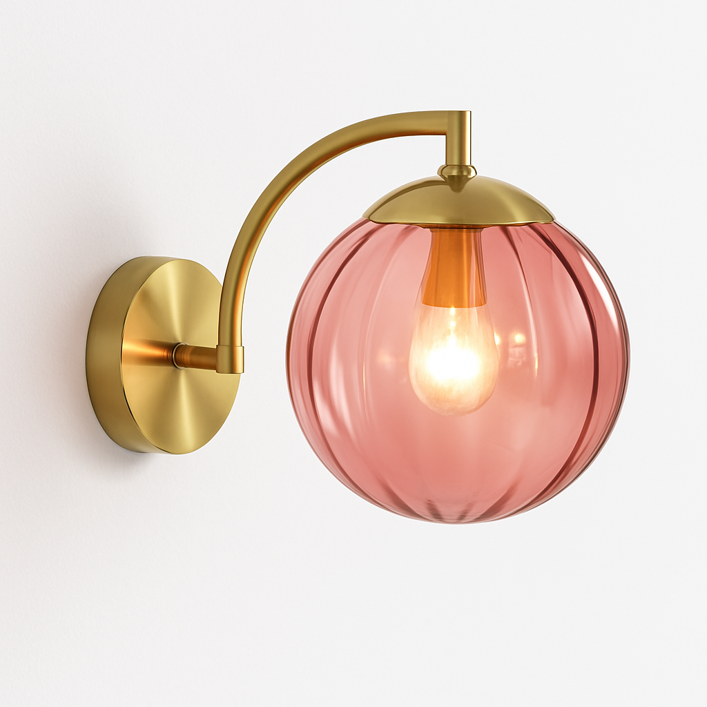 applique led moderne verre minimaliste