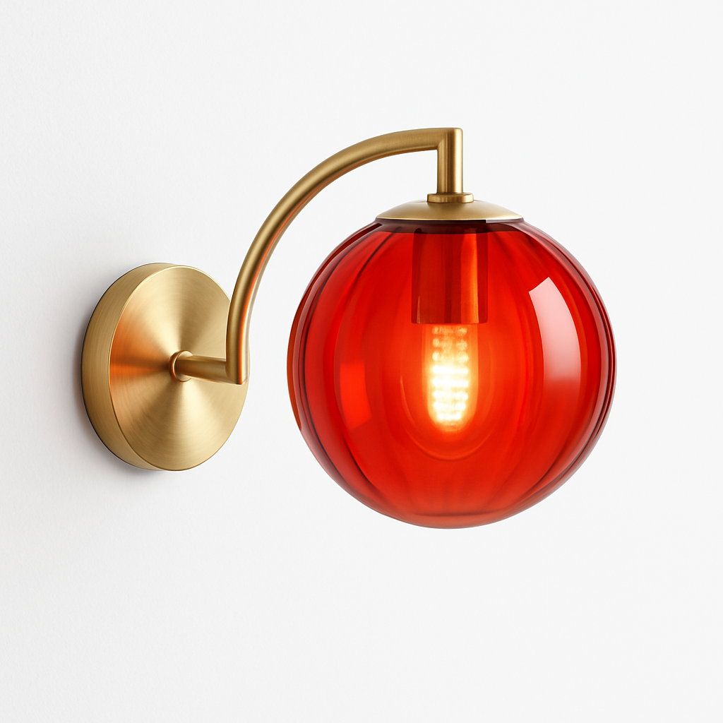 applique led moderne verre minimaliste