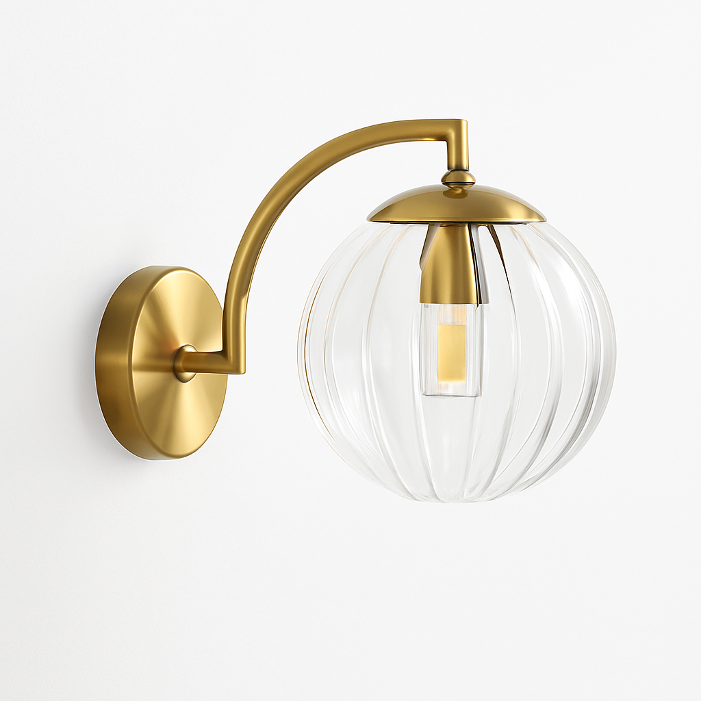 applique led moderne verre minimaliste