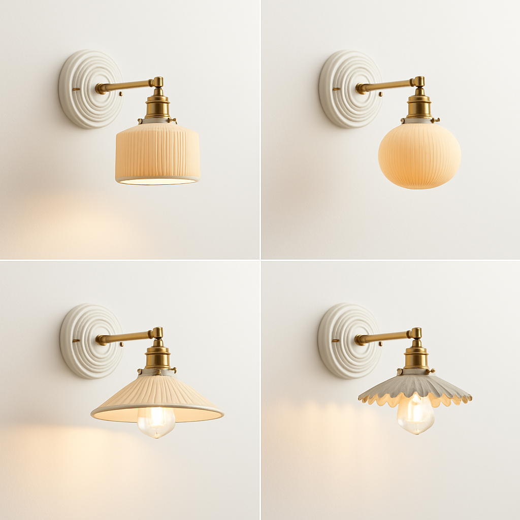 applique led nordique beisde iwhd blanc céramique