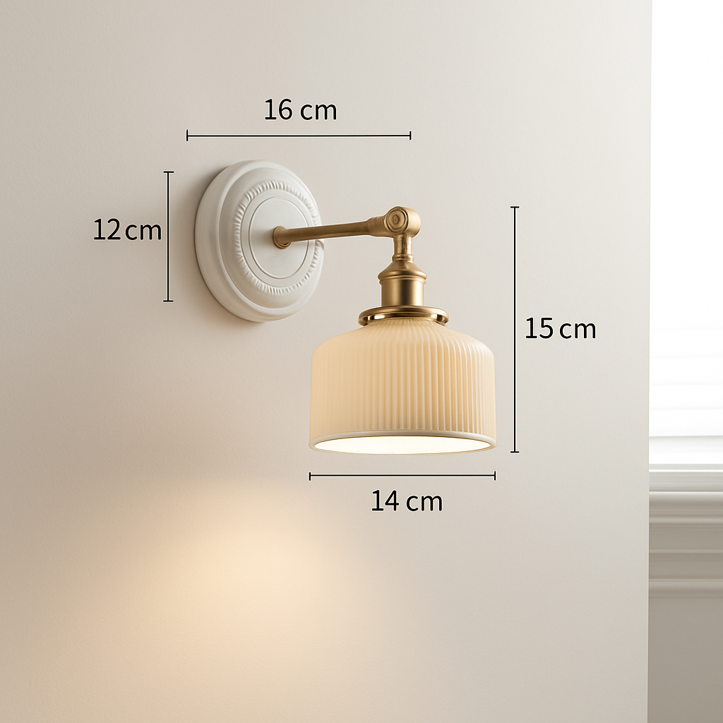 applique led nordique beisde iwhd blanc céramique