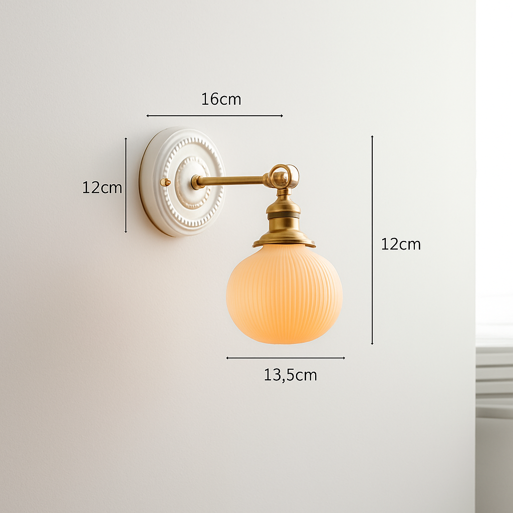 applique led nordique beisde iwhd blanc céramique