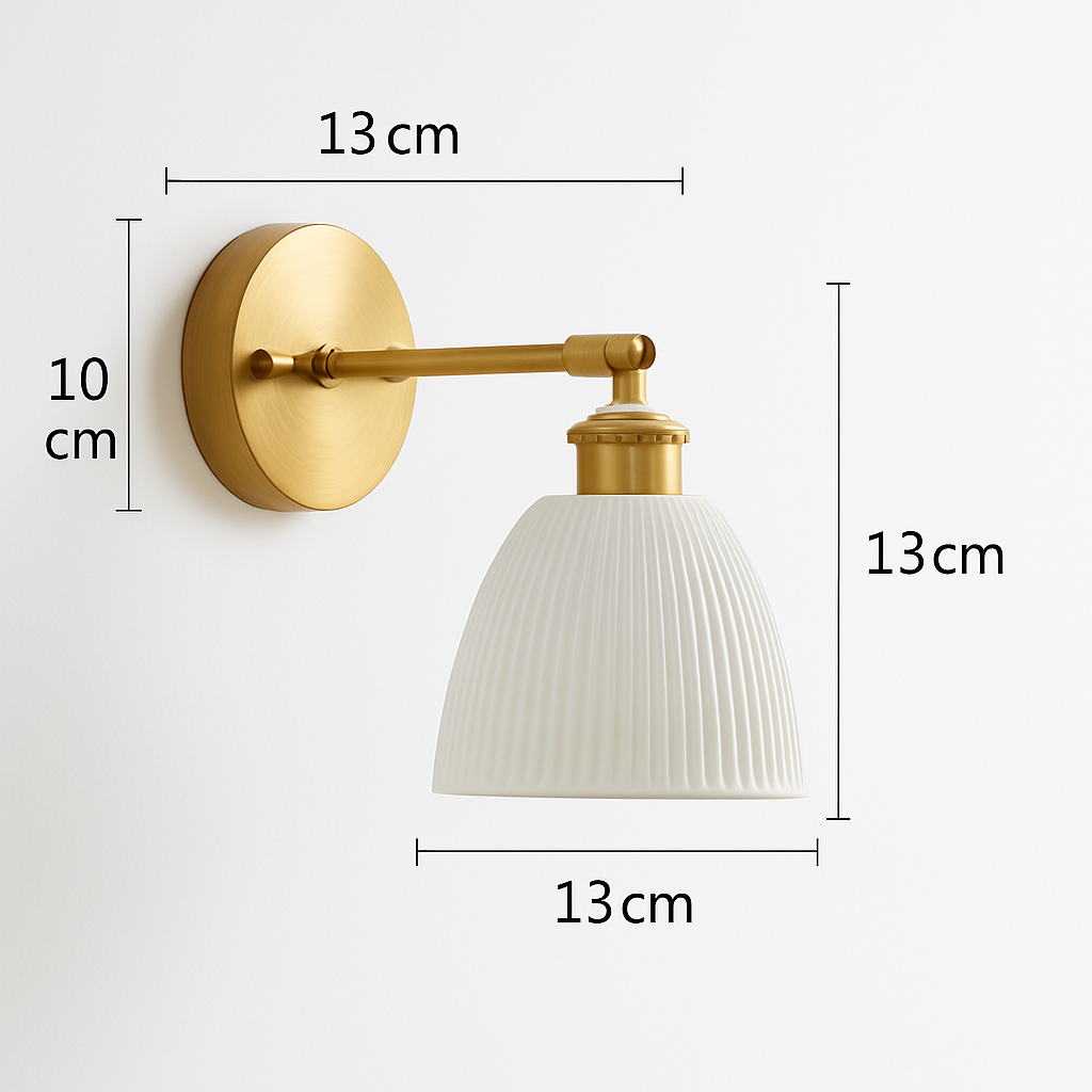 applique led nordique beisde iwhd blanc céramique