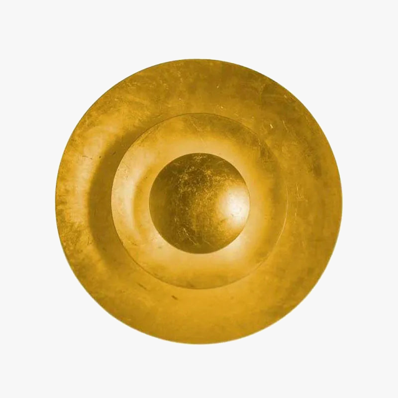 applique led ronde en or à 3 couches pour ambiance art déco