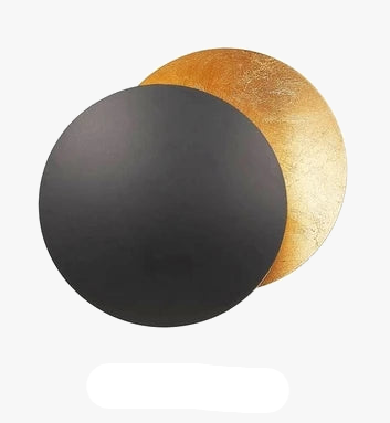 Applique LED ronde or cuivre moon eclipse