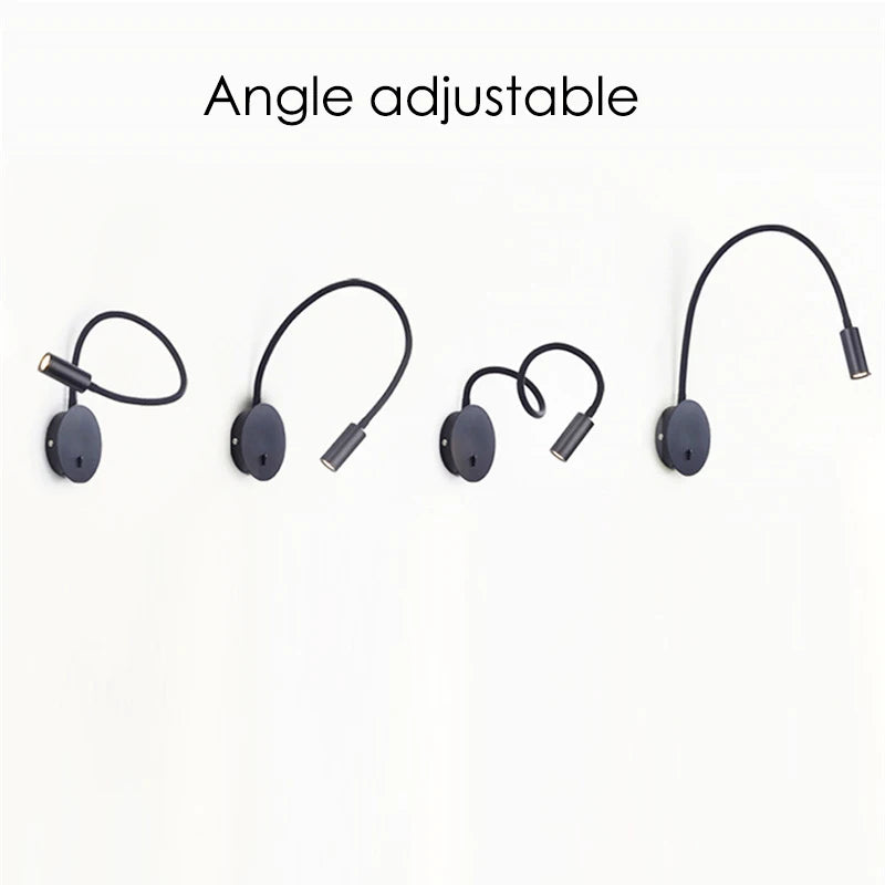 applique lumière lecture flexible interrupteur