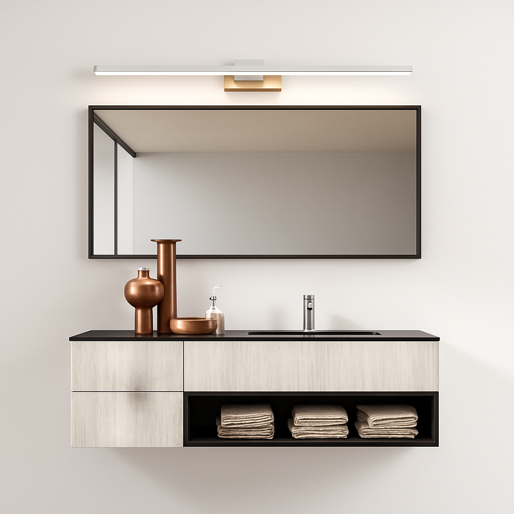 Applique miroir salle de bain à LED rectangulaire Cabinet