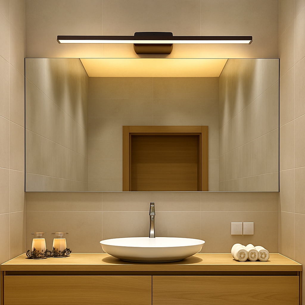 Applique miroir salle de bain à LED rectangulaire Cabinet