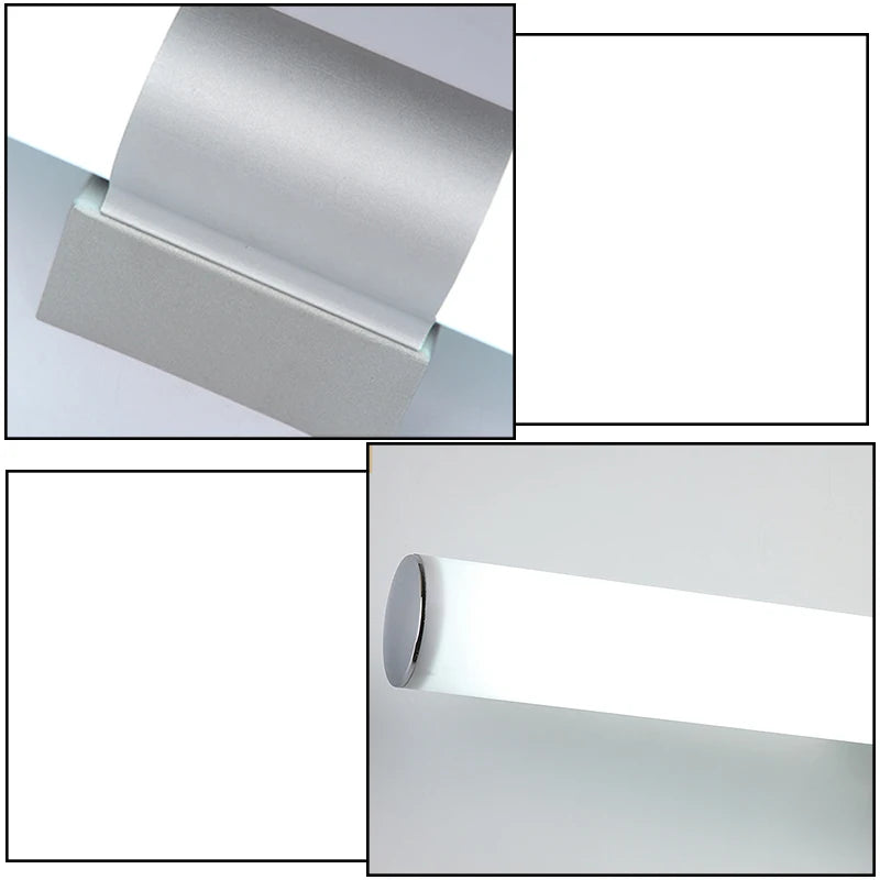 applique moderne en aluminium tube led étanche acrylique décoration murale