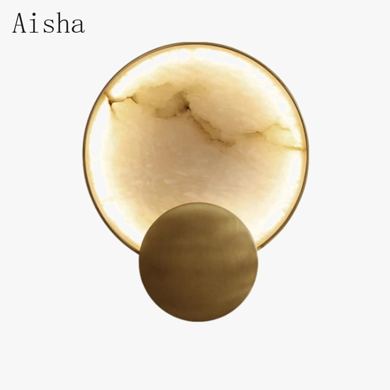applique moderne en marbre avec éclairage led décoratif luxe