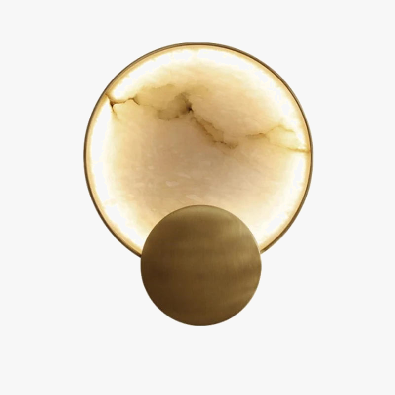 applique moderne en marbre avec éclairage led décoratif luxe