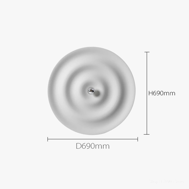 applique moderne simple led décoration intérieure vague ronde