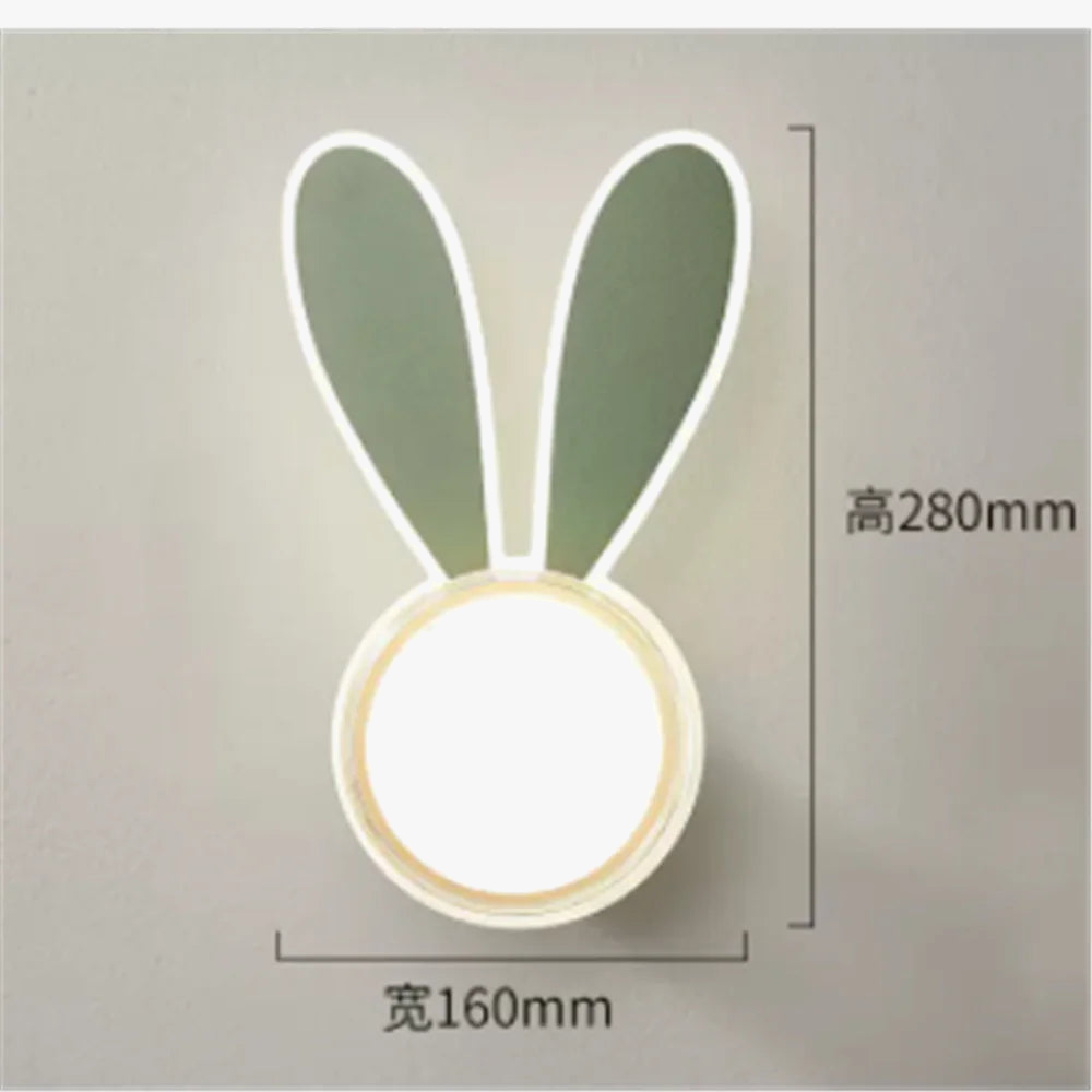 Applique murale acrylique motif dauphin lapin pour enfants