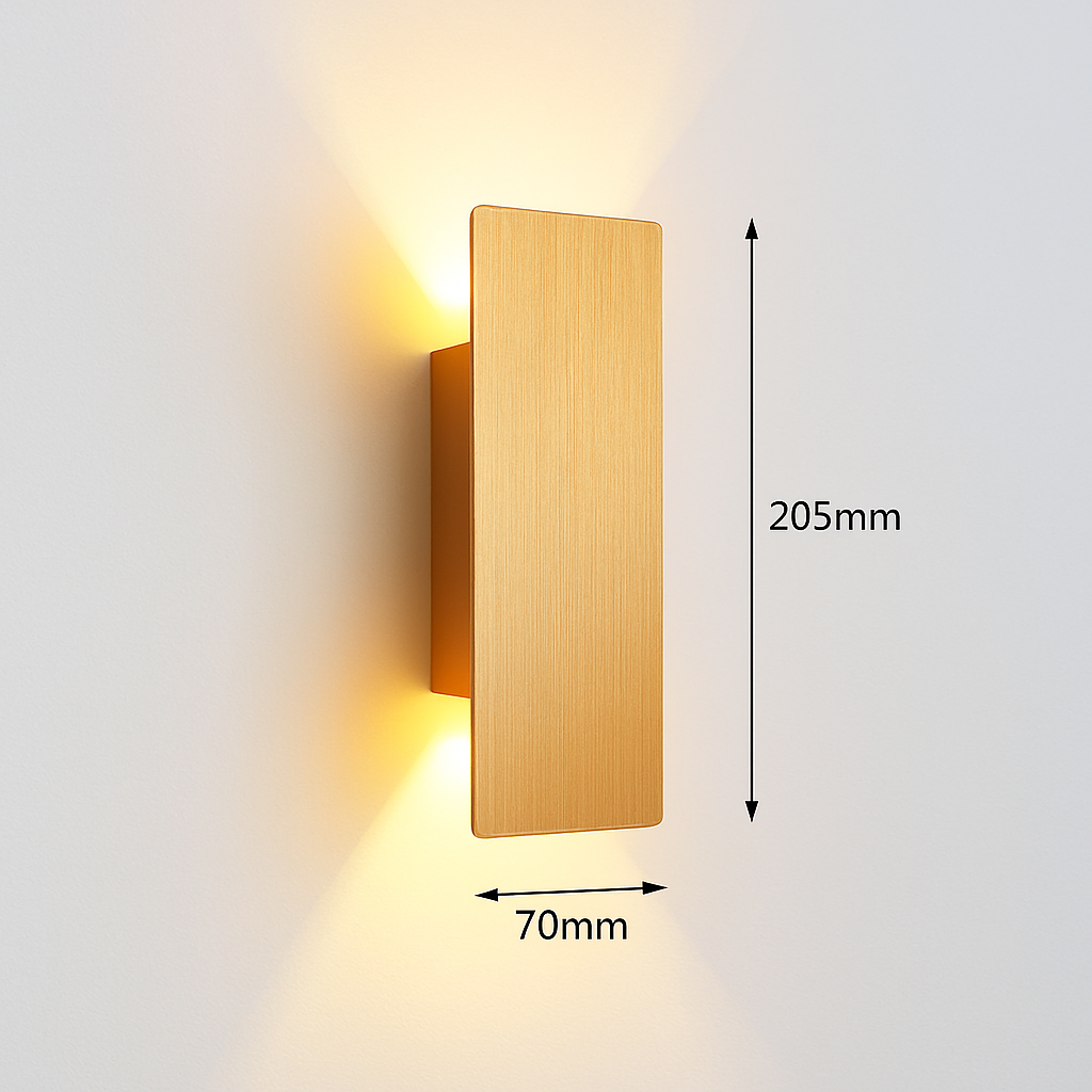 Applique murale aluminium maison couloir