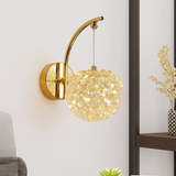 applique murale artistique en cristal de luxe style français pour intérieur élégant