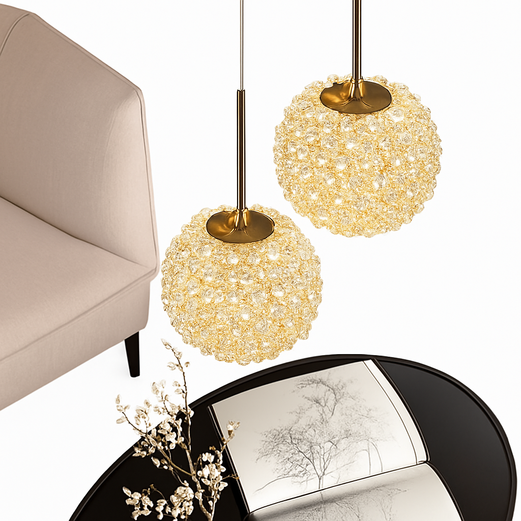 applique murale artistique en cristal de luxe style français pour intérieur élégant