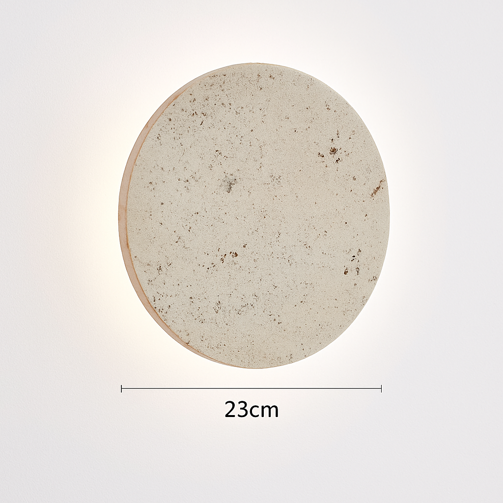applique murale artistique en pierre naturelle pour luminaires d'ambiance