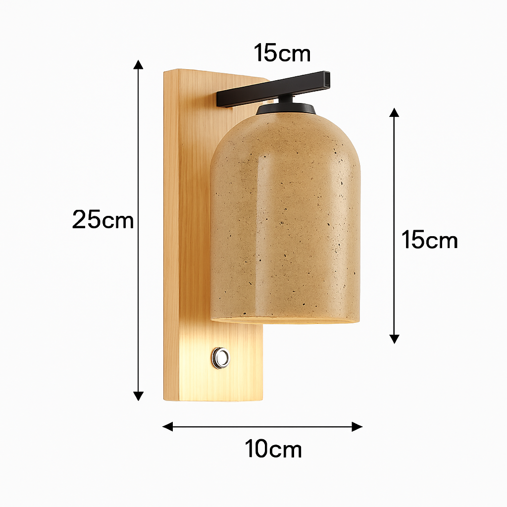 applique murale artistique en pierre naturelle pour luminaires d'ambiance