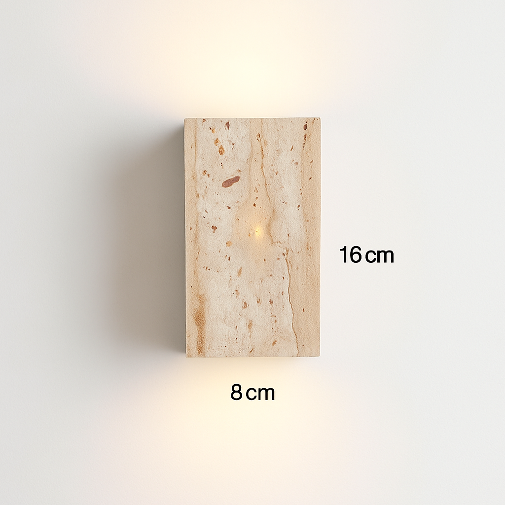 applique murale artistique en pierre naturelle pour luminaires d'ambiance