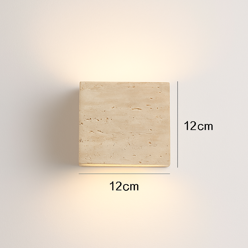 applique murale artistique en pierre naturelle pour luminaires d'ambiance