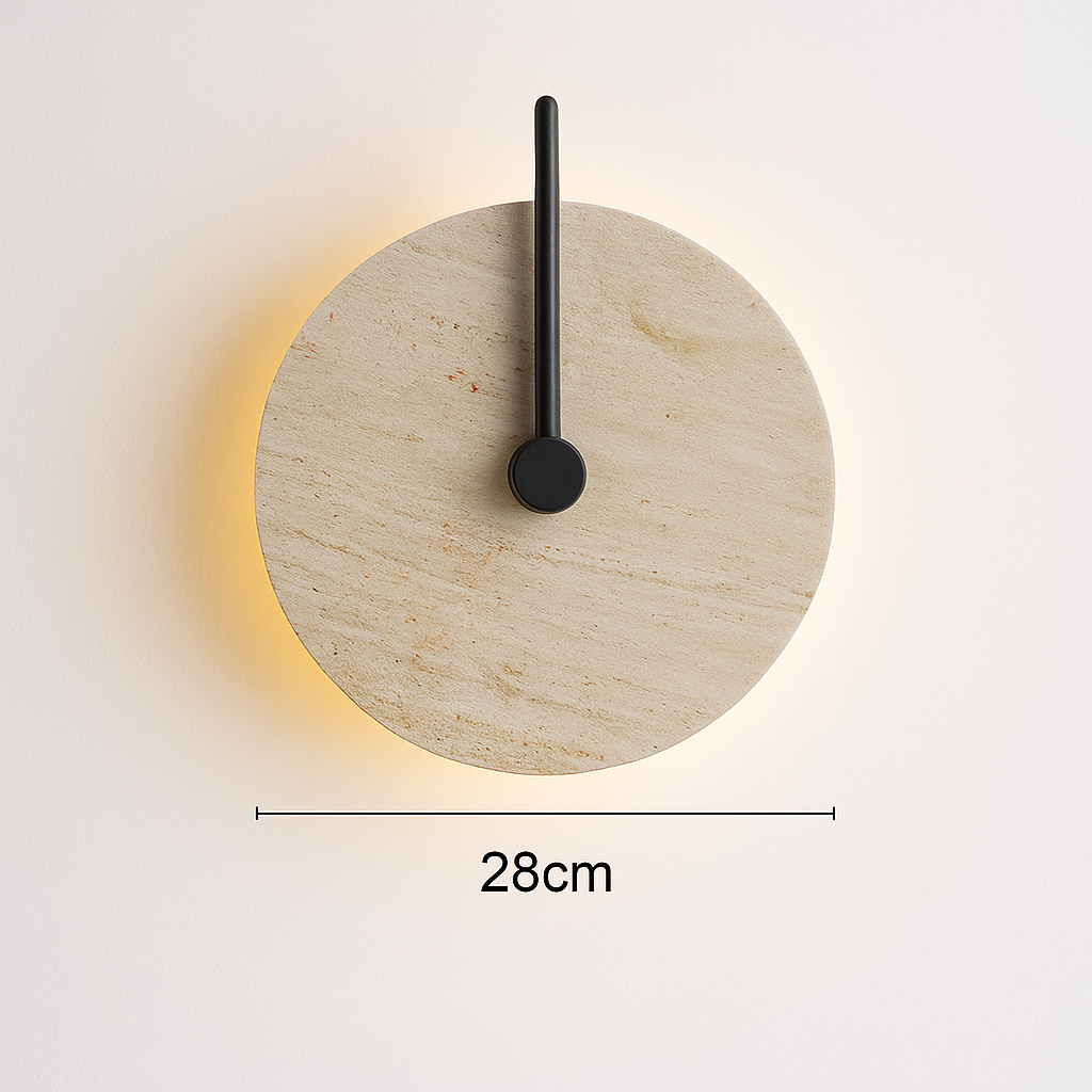 applique murale artistique en pierre naturelle pour luminaires d'ambiance