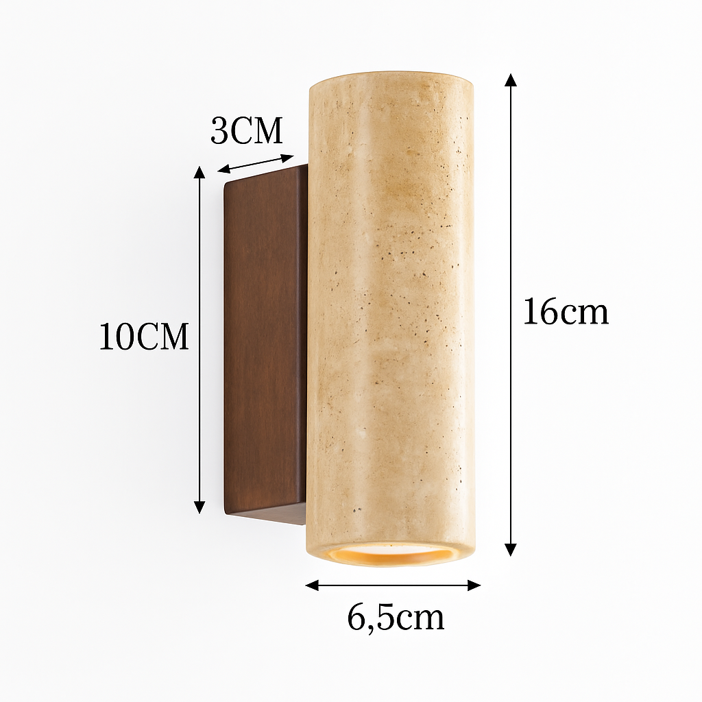 applique murale artistique en pierre naturelle pour luminaires d'ambiance