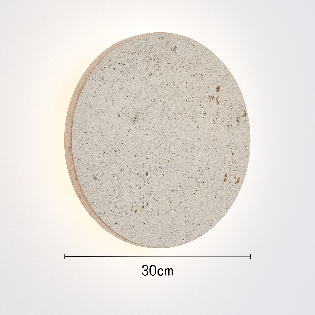 applique murale artistique en pierre naturelle pour luminaires d'ambiance
