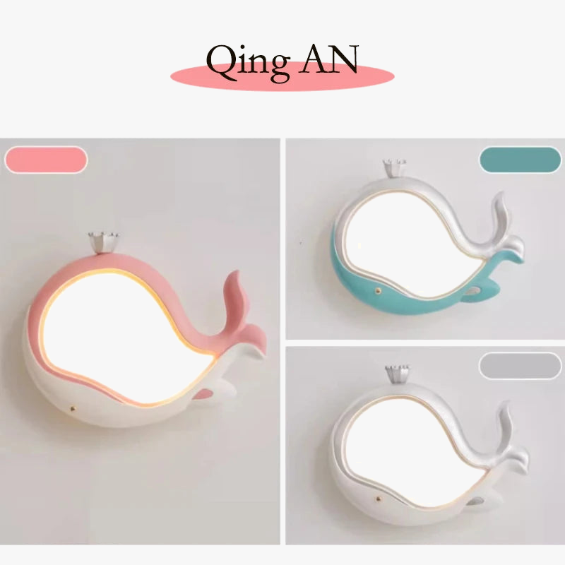 applique murale baleine mignonne pour chambre d enfant