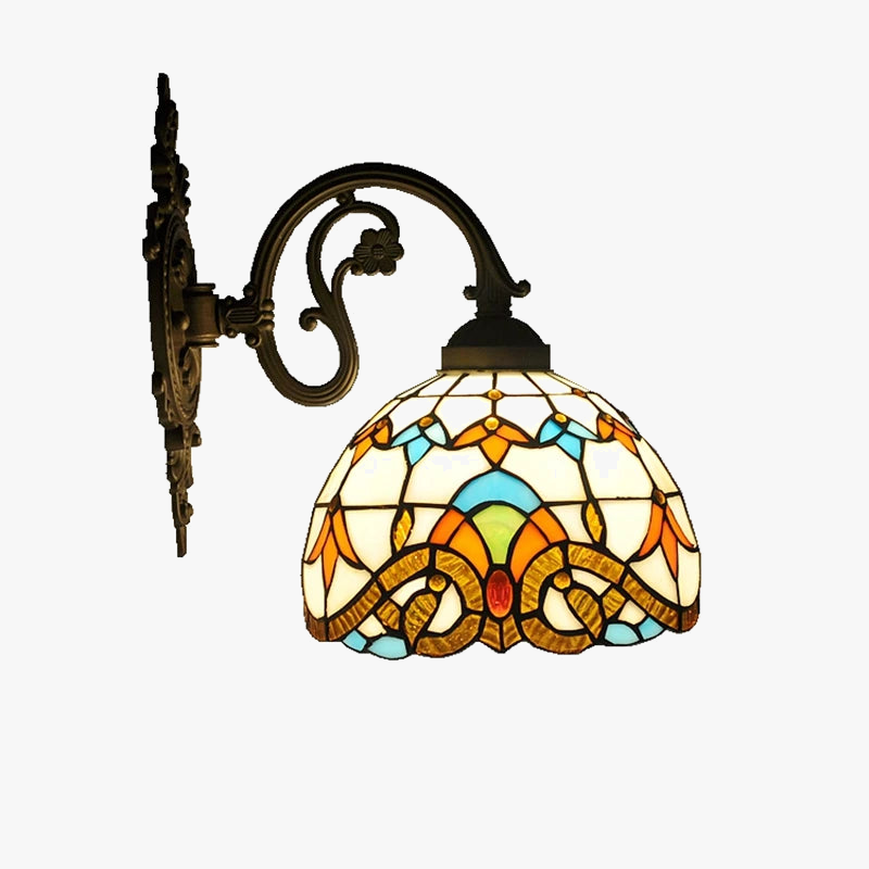 applique murale baroque américaine style tiffany pour éclairage décoratif