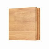 Applique murale carrée en bois naturel