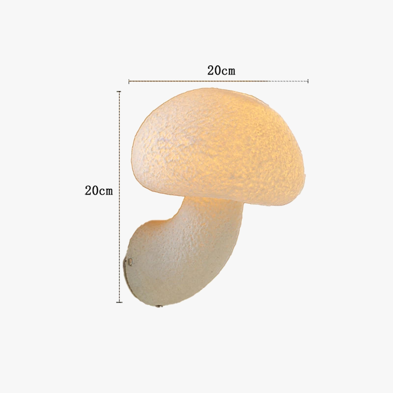 applique murale champignon nordique design éclairage extérieur