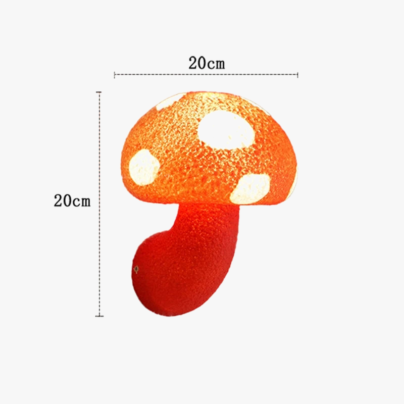 applique murale champignon nordique pour éclairage extérieur
