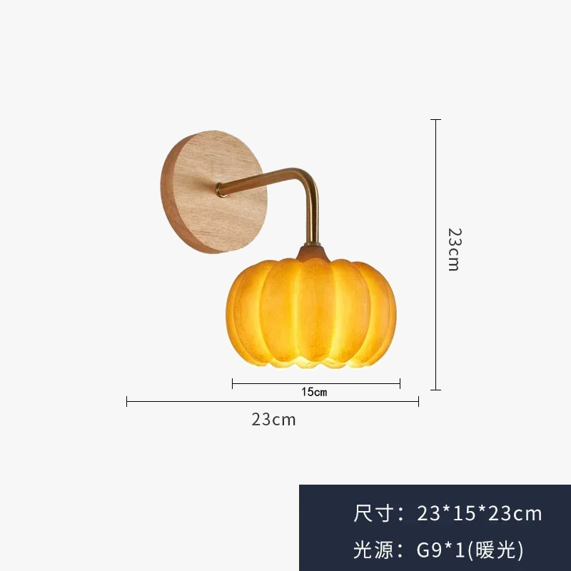 applique murale citrouille décorative pour Halloween et intérieur nordique