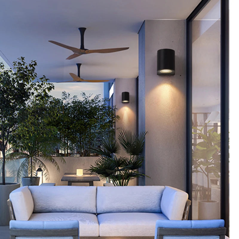 Applique murale éclairage extérieur étanche IP54 porche moderne balcon terrasse lampe applique décoration de jardin éclairage mural