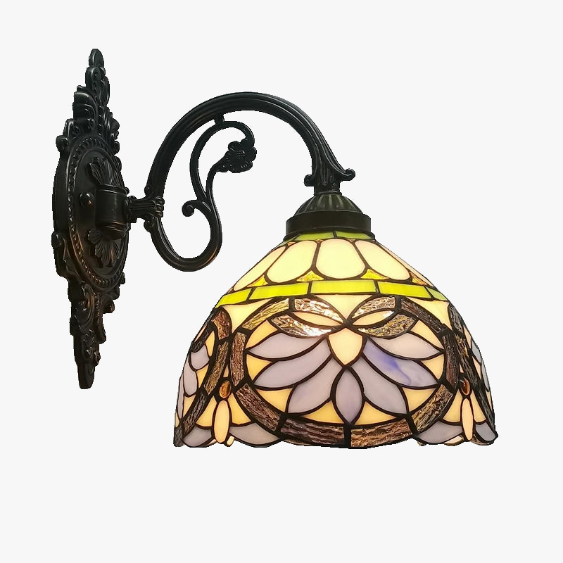 applique murale coeur style tiffany pour intérieur et extérieur