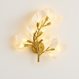 applique murale créative luxe feuille de ginkgo luminaire décoratif intérieur