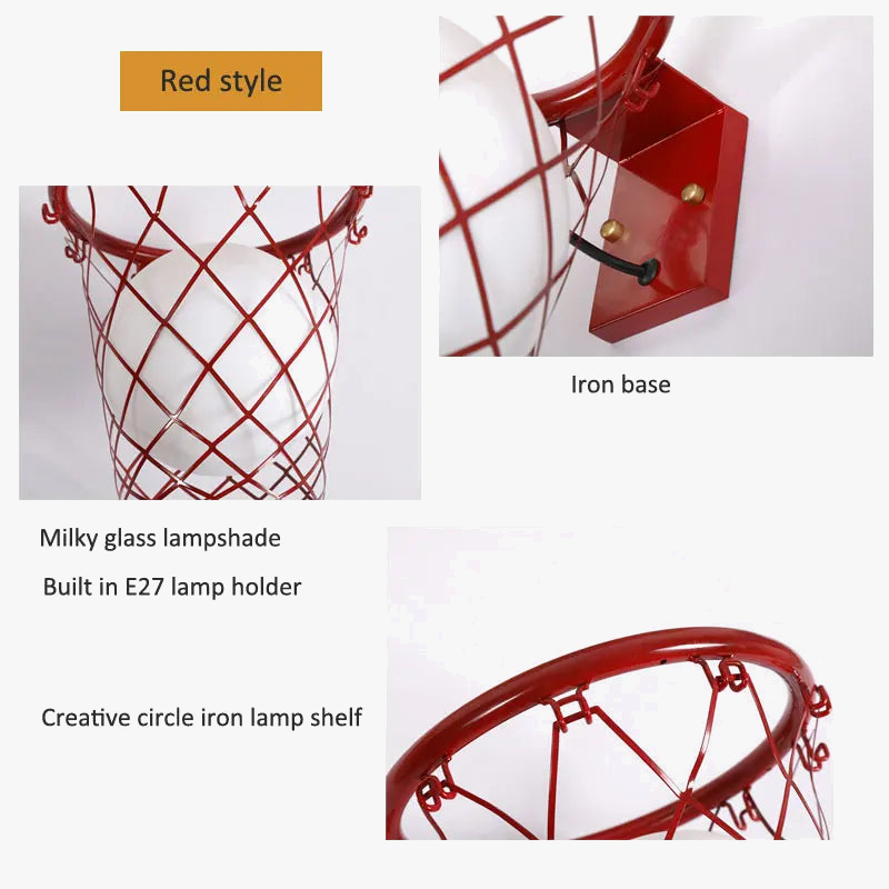 applique murale créative nordique basket personnalisée