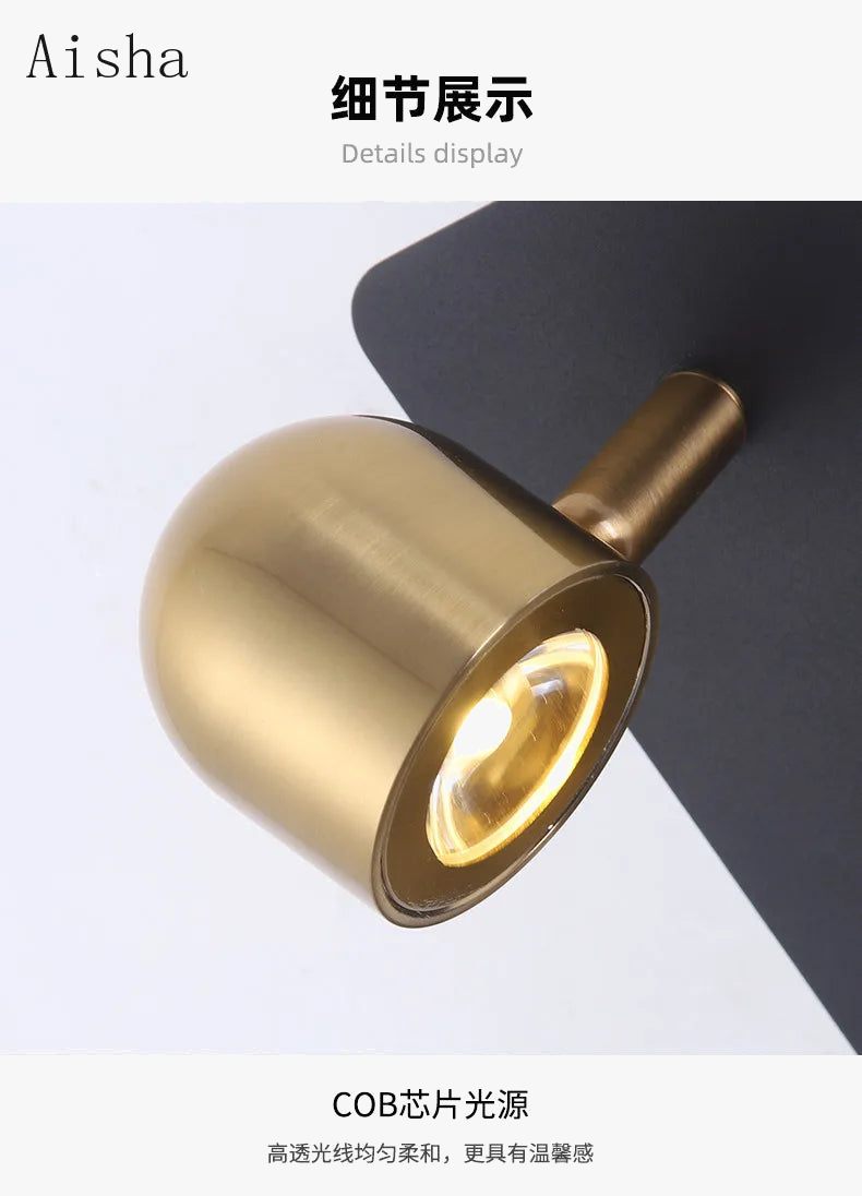 applique murale décorative avec interrupteur et port usb