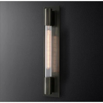 applique murale décorative en cuivre chrome noir rétro design intérieur