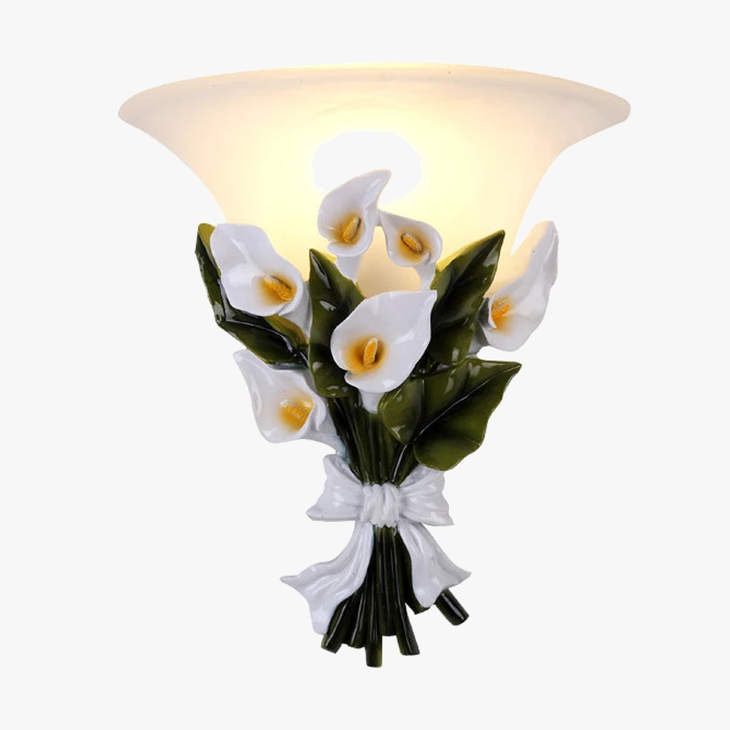 applique murale décorative à fleurs moderne pour intérieur