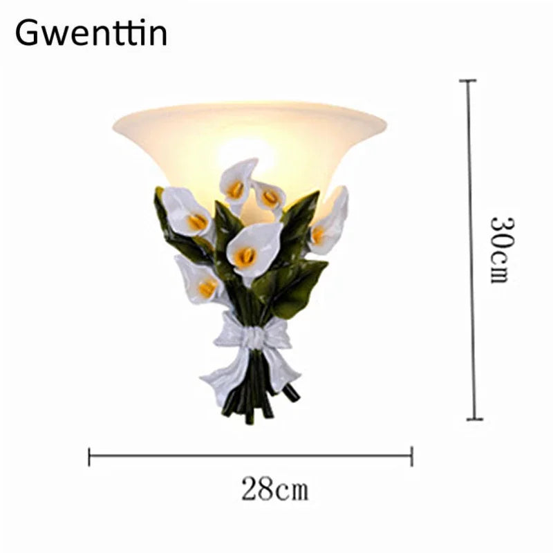 applique murale décorative à fleurs moderne pour intérieur