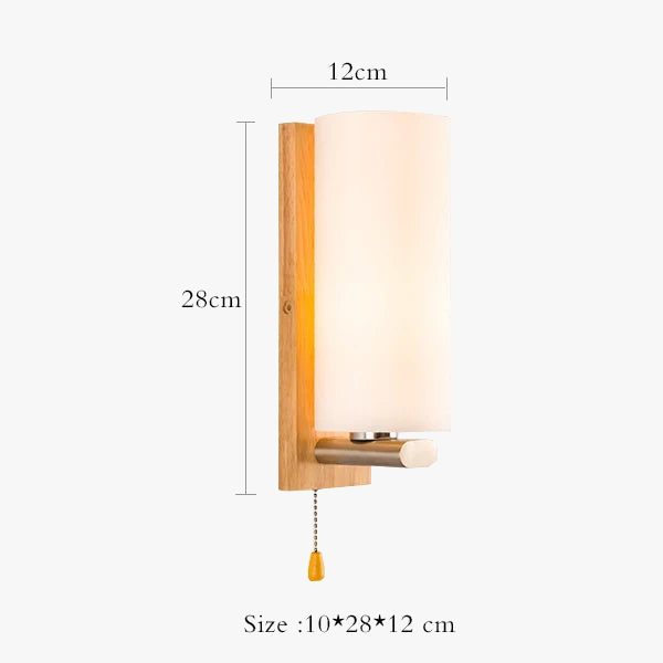 applique murale décorative nordique en verre et bois design intérieur
