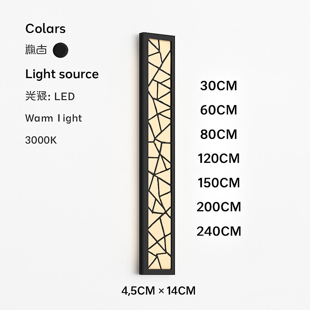 Applique murale d'extérieur étanche à LED