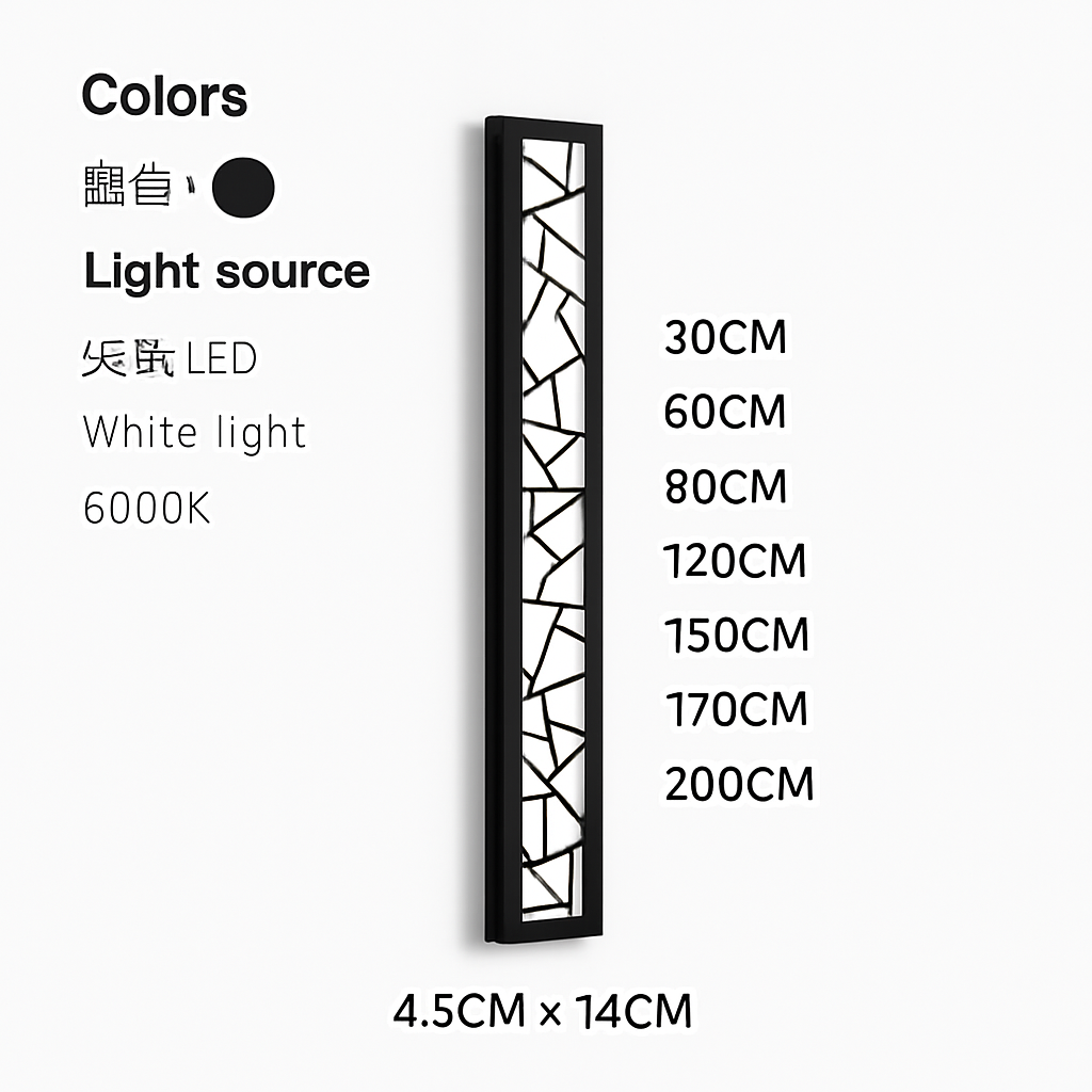 Applique murale d'extérieur étanche à LED